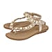 Lotus Gold Helena Flat Open-Toe Sandals (Size 3)