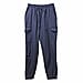 Nova of London Cargo Cuffed Jogger with Side Pockets in Navy (Size L)