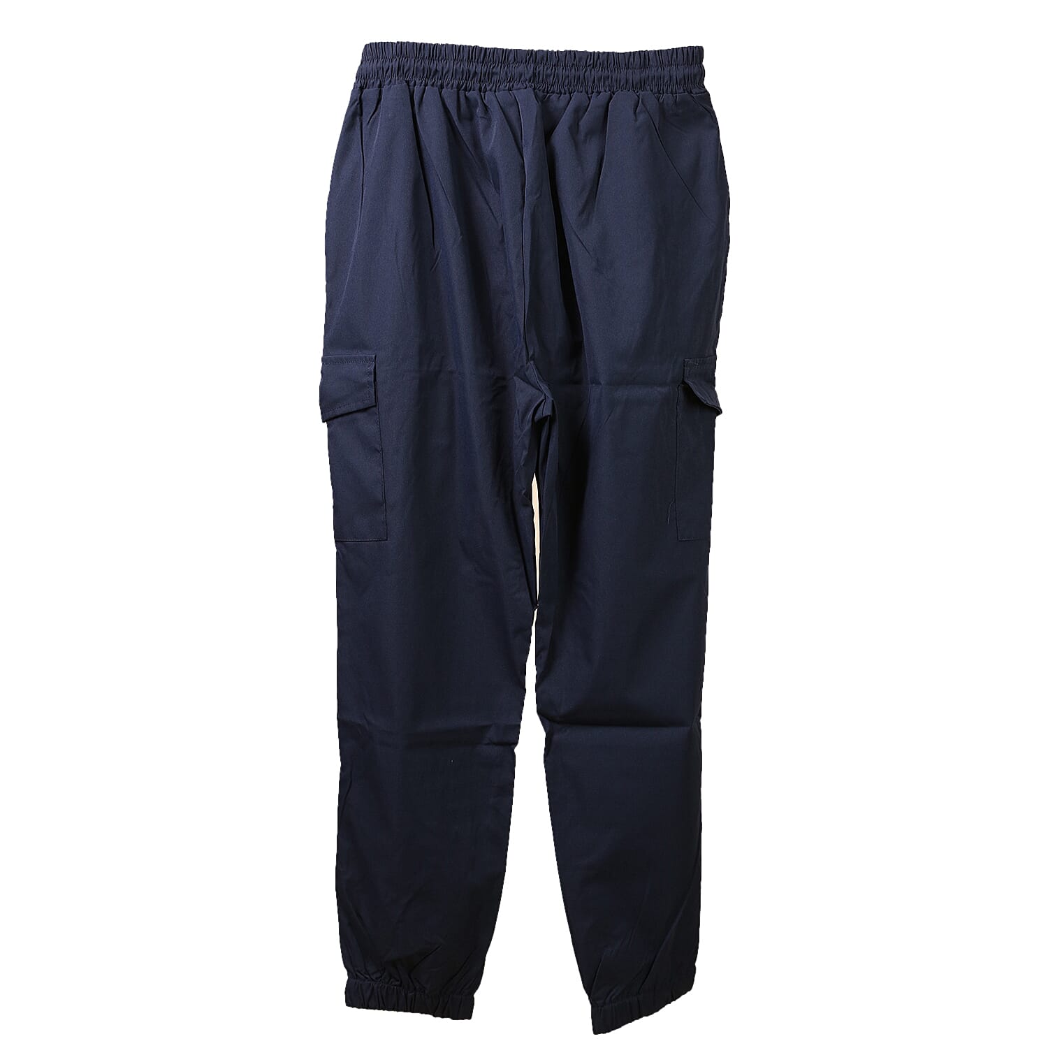Nova of London Cargo Cuffed Jogger with Side Pockets in Navy (Size L)