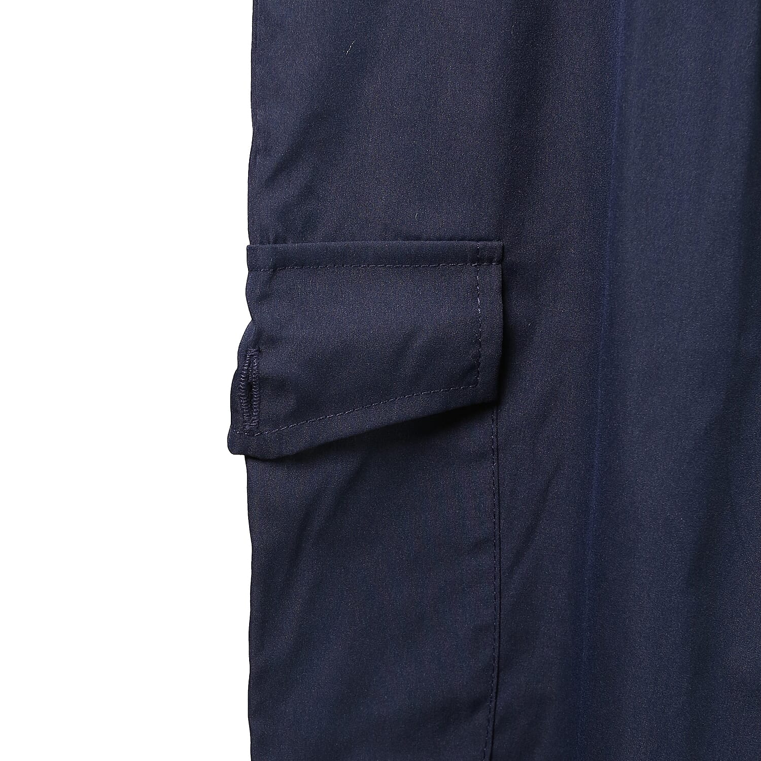 Nova of London Cargo Cuffed Jogger with Side Pockets in Navy (Size L)