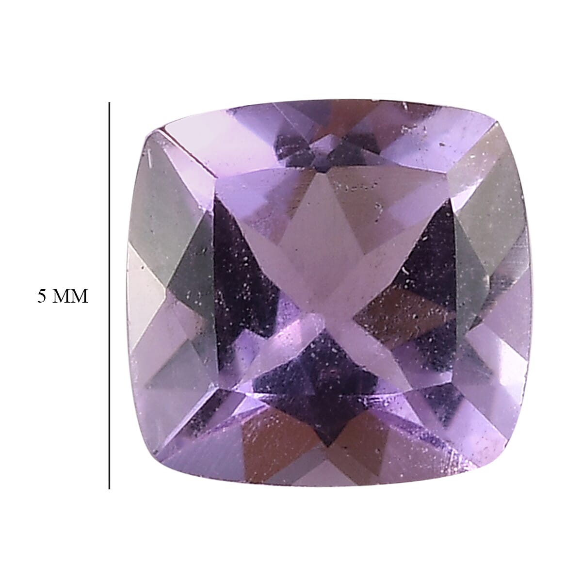 Bolivian Amethyst Cushion 5x5mm  0.48 Ct
