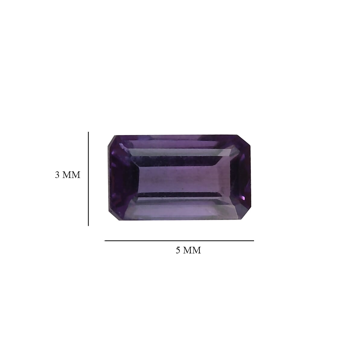 Bolivian Amethyst Octagon 5x3mm 0.25 Ct