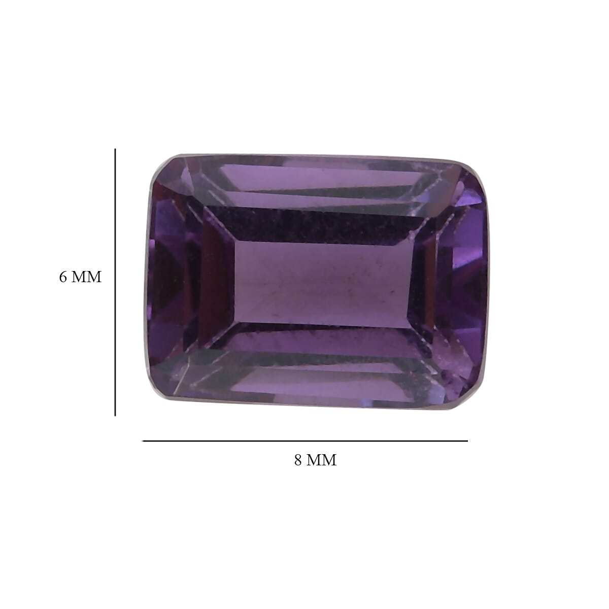 AA Bolivian Amethyst Octagon 8x6mm-- 1.42 Ct