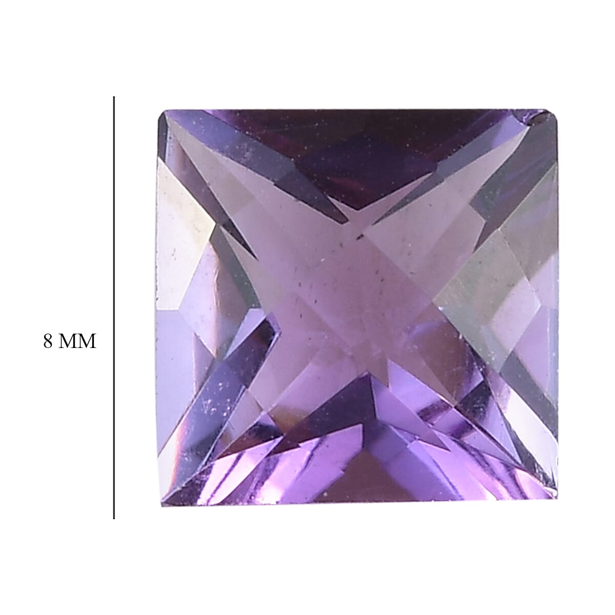 Bolivian Amethyst Square 8.0mm - 2.2 Ct