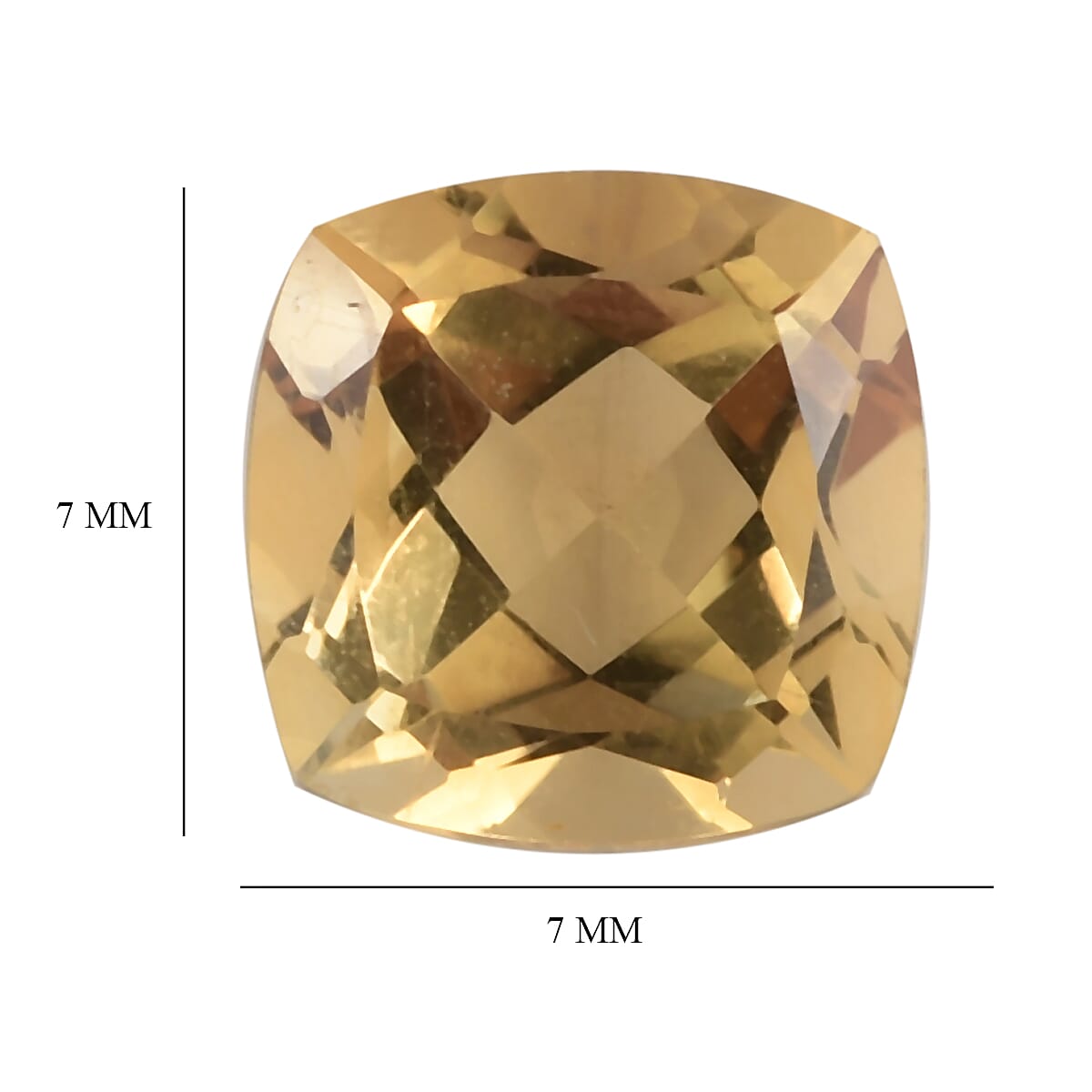 Citrine Cushion 7x7mm- 1.34 Ct