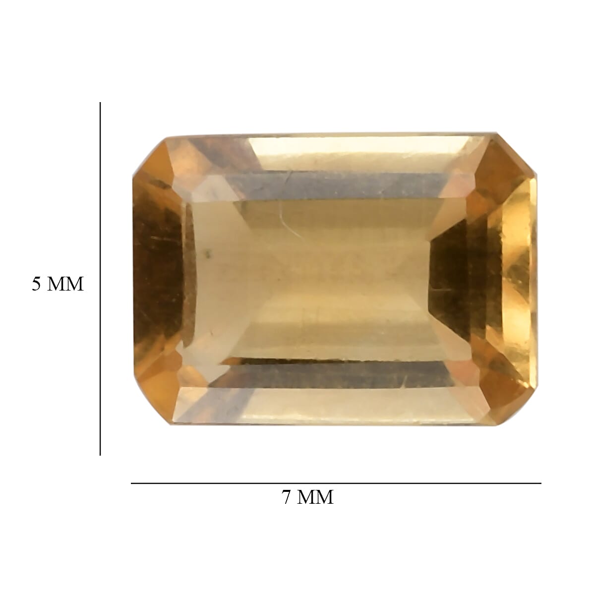 AA Citrine Octagon 7x5mm - 0.77 Ct