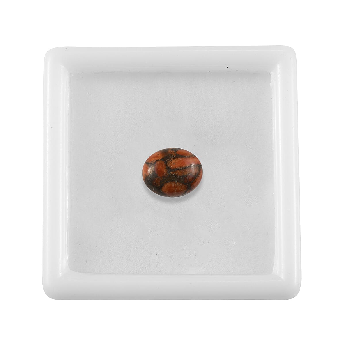 Orange Mojave Turquoise Oval 11x9mm- 2.39 Ct