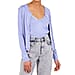 Nova of London 2 Piece Set - Jersey Stitch Crew Neck Vest & Cardigan in Lavender (Size Large)