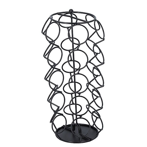 360 Degree Rotating Capsule Coffee Cup 30 Pods Holder - Black