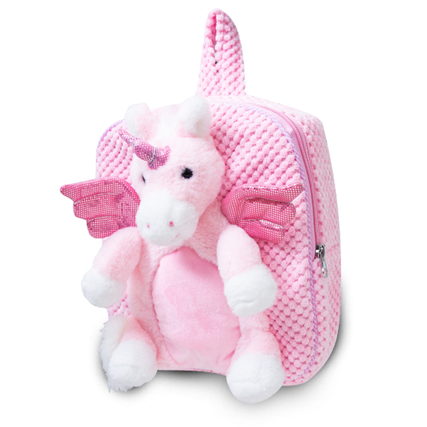 Plush Unicorn Backpack for Kids Pink 6263589 TJC