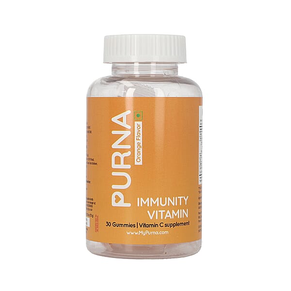 PURNA Immunity Vitamin Pack of 30 Gummies Orange 6268035 TJC