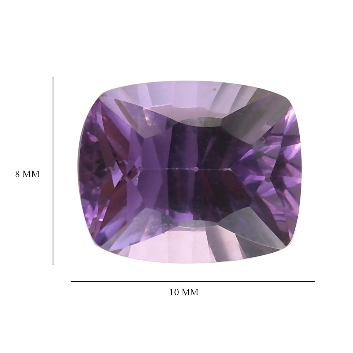 AA Mashamba Amethyst Cushion 10x8mm - 2.8 Ct