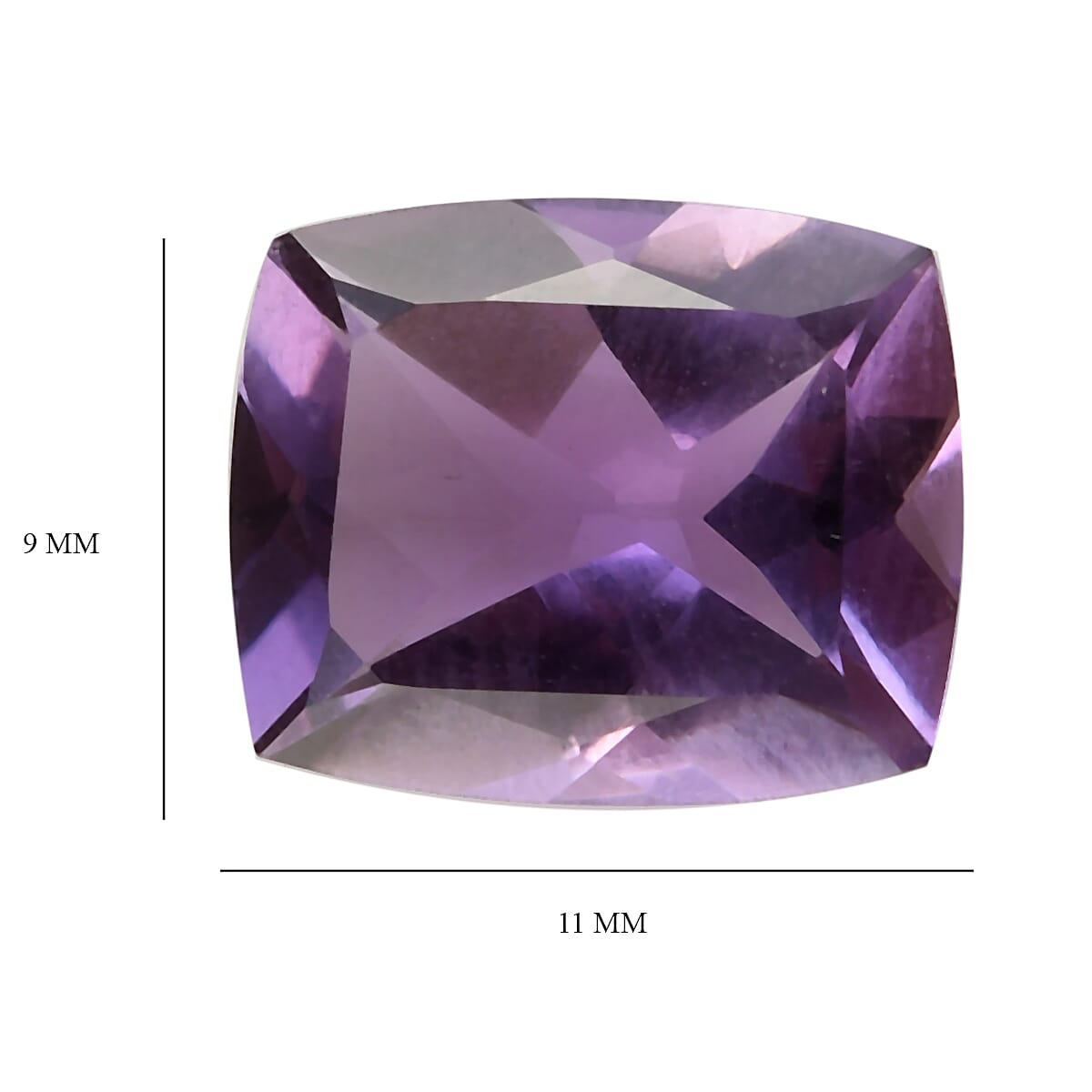 Mashamba Amethyst  Cushion 11x9mm--3.55 Ct