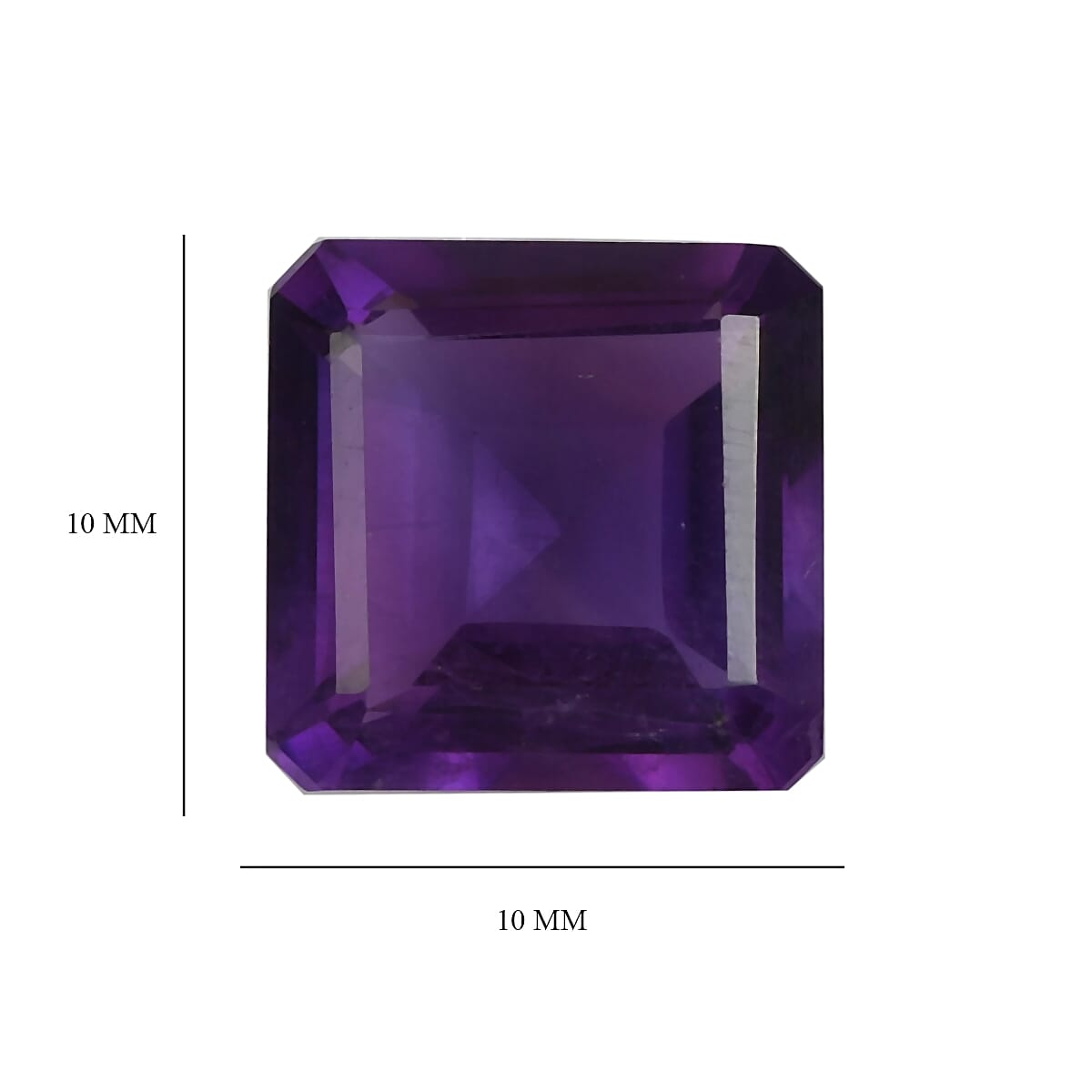 AAA Mashamba Amethyst Octagon 10x10mm - 4.5 Ct