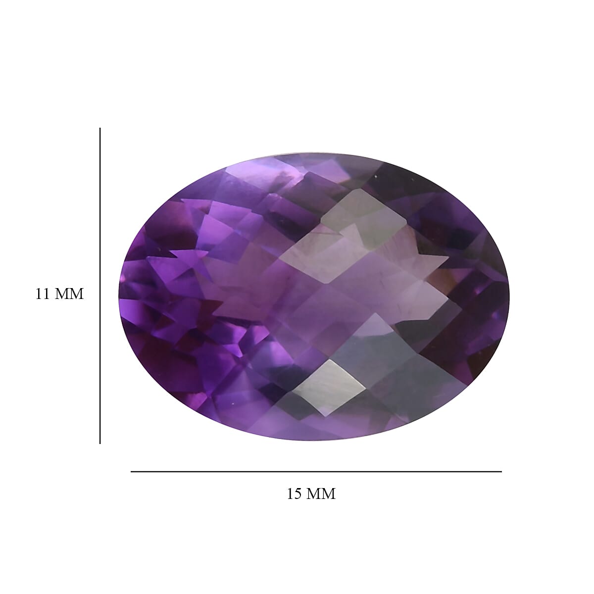 AA Mashamba Amethyst Oval 15x11mm- 6.75 Ct