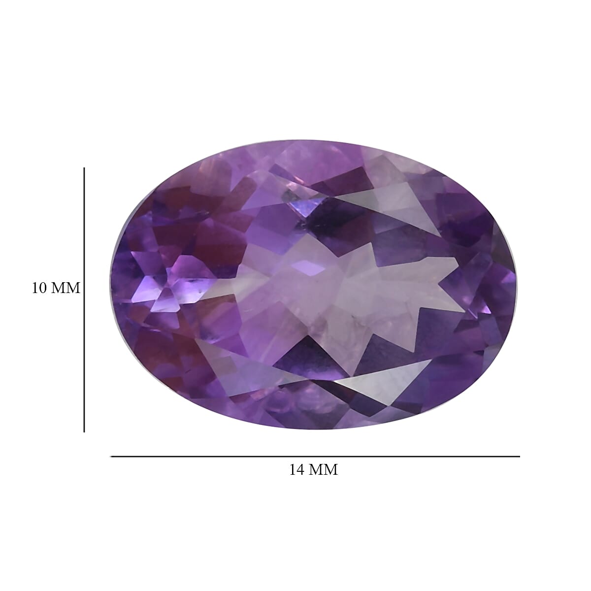 AA Moroccan Amethyst Oval 14x10mm- 5.8 Ct