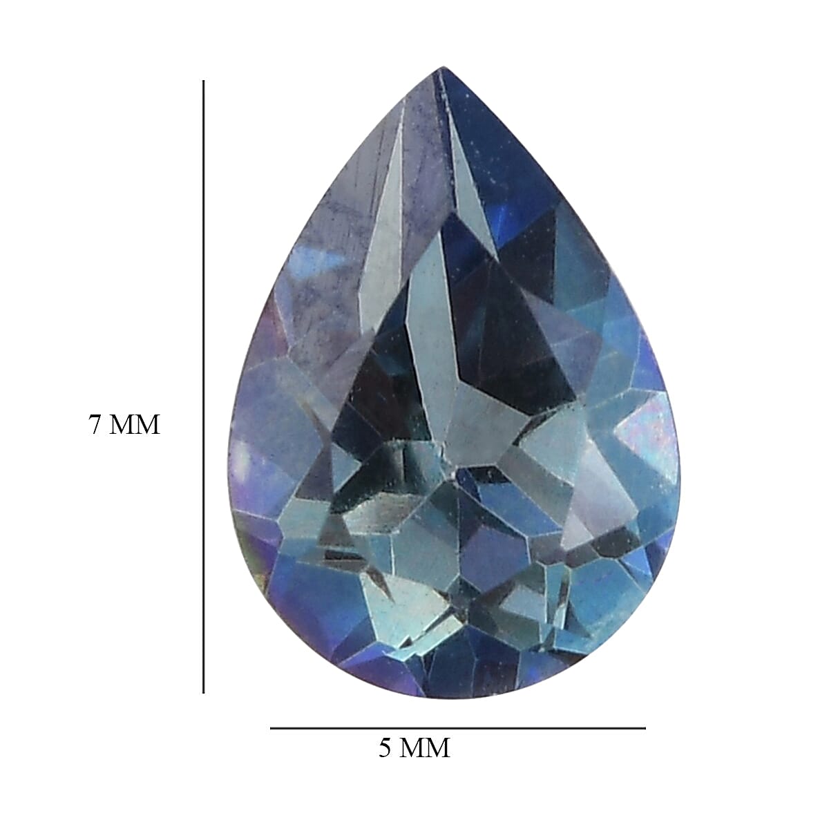 Neptune Garden Mystic Topaz  Prism 7x5mm - 0.72 Ct