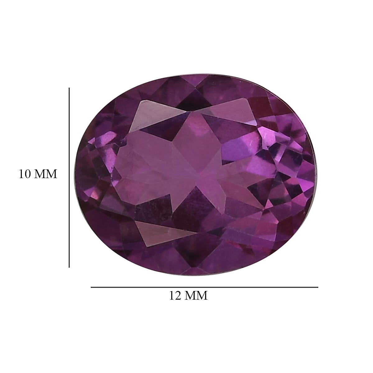 Raspberry Mystic Topaz Oval 12x10mm -5.5 Ct