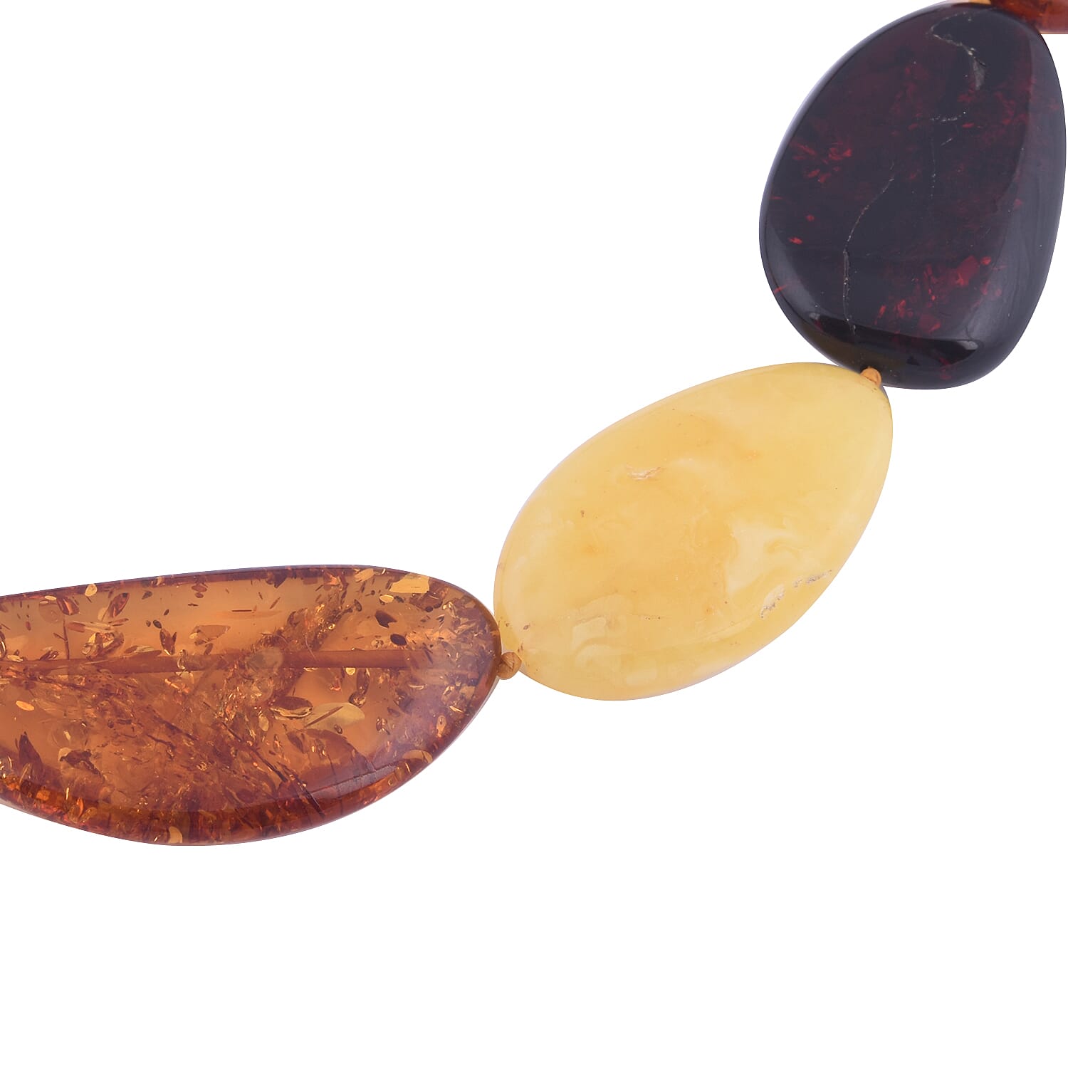 Natural Baltic Amber Beads Necklace (Size 20)