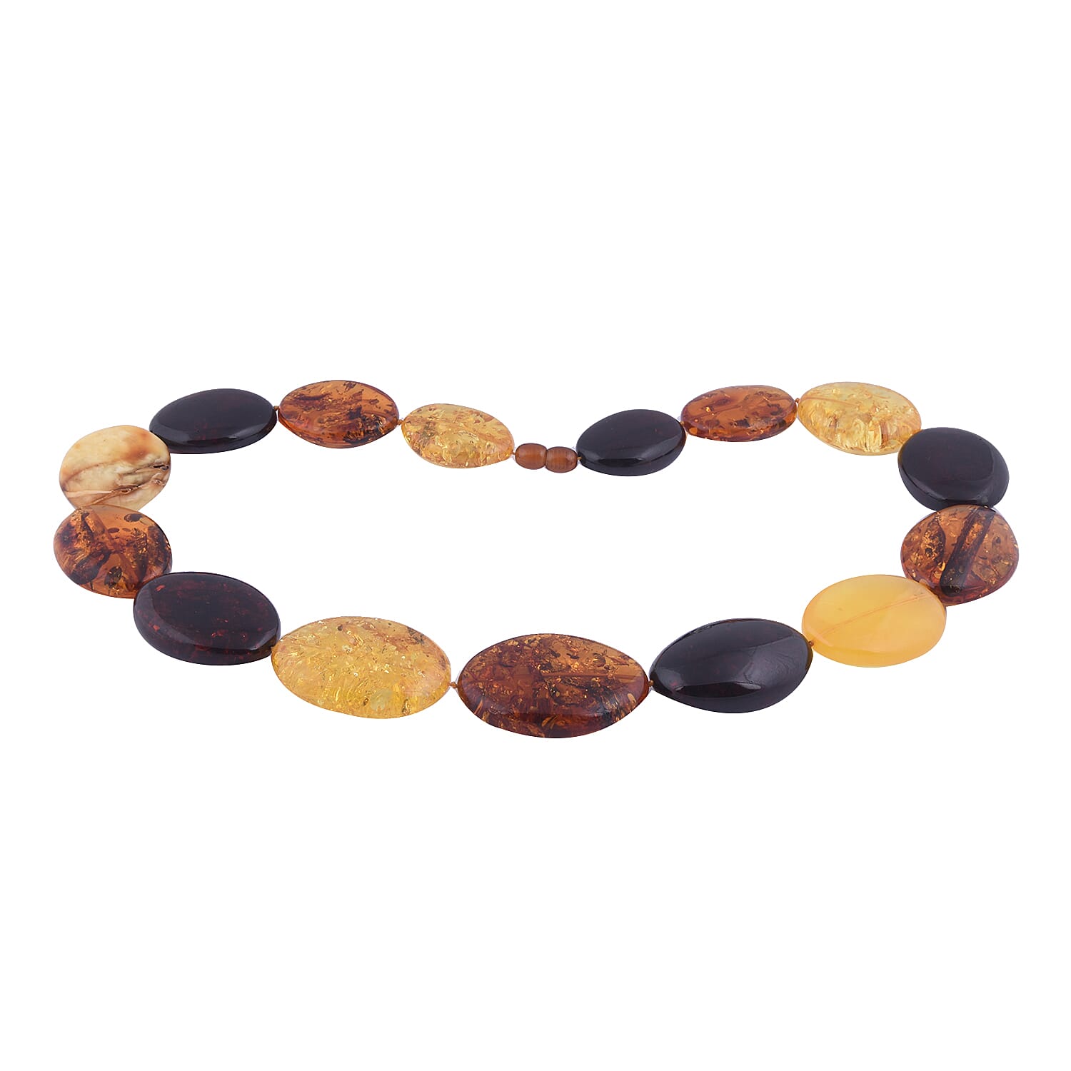 Natural Baltic Amber Beads Necklace (Size 26)