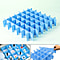 Set of 12 DIY Plastic Grid Drawer Dividers {Size 36.5X7cm (14.37X2.76 inch) } - Blue