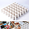 Set of 12 DIY Plastic Grid Drawer Dividers {Size 36.5X7cm (14.37X2.76 inch) } - White