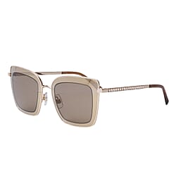 SWAROVSKI Square Sunglasses with Brown Lenses and Swarovski Encrusted Temples