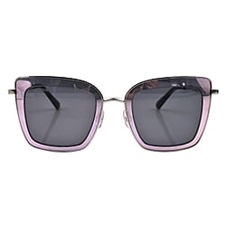 SWAROVSKI Square Sunglasses with Grey Lenses and Swarovski Encrusted Temples