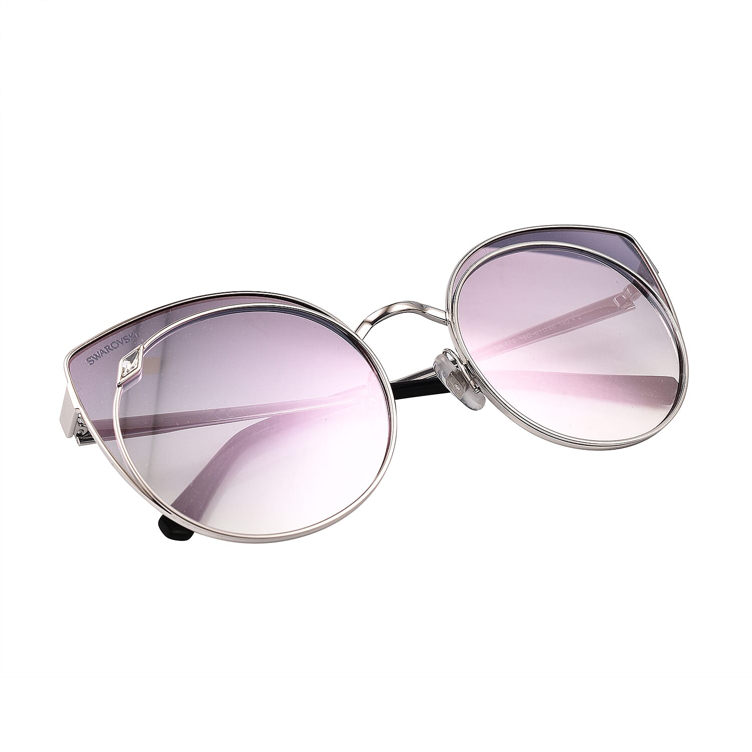 Womens Retro Rimless Purple Sunglasses