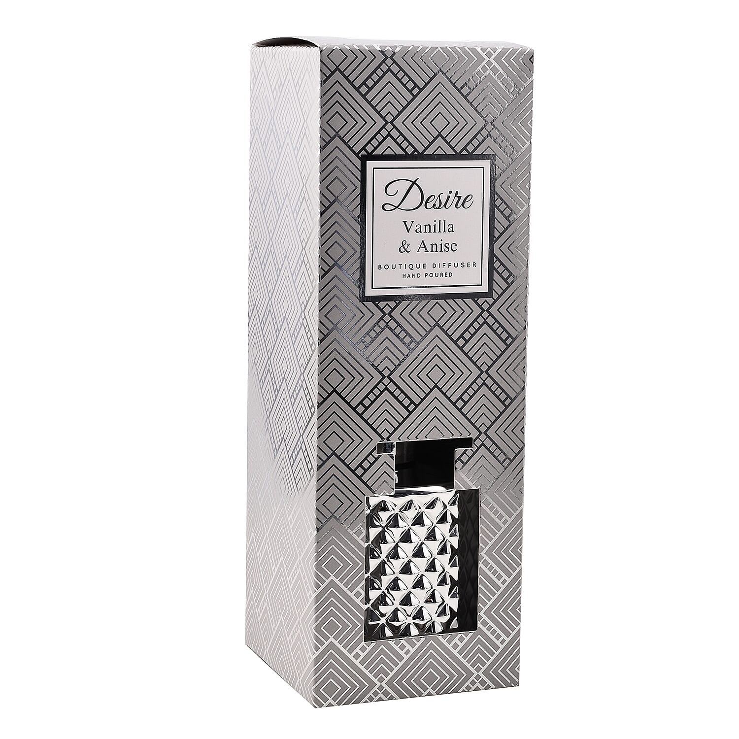 Desire Silver Vanilla & Anise Reed Diffuser (Size 12x10Cm) - 500ml