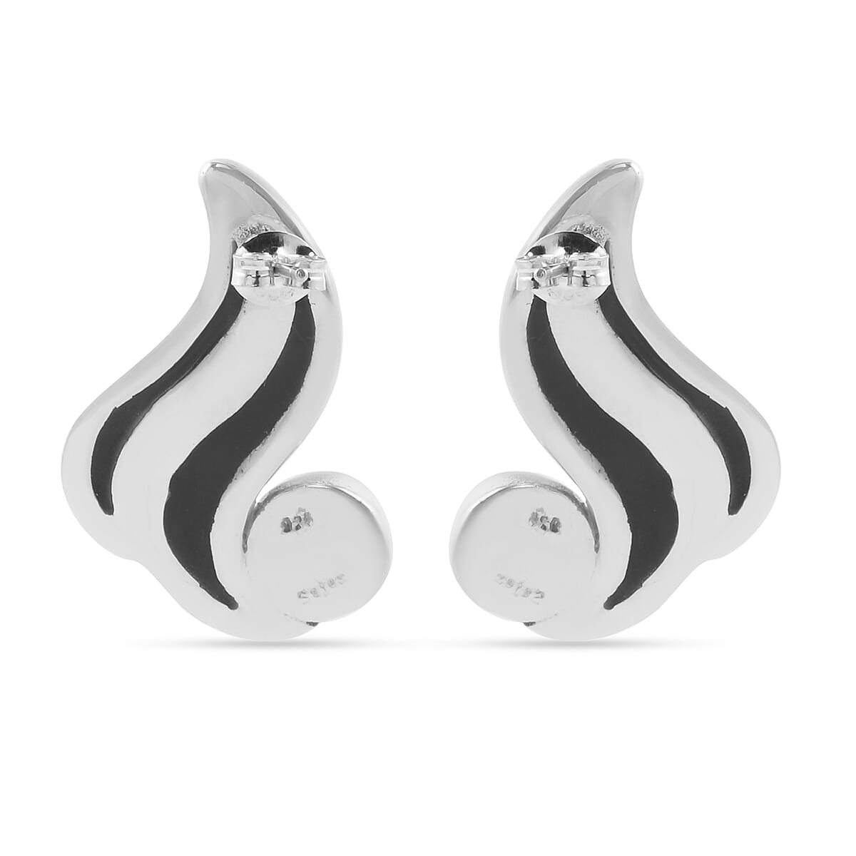 Sajen Silver Oceana Collection - Pink Freshwater Pearl and Abalone Shell Earrings (with Push Back) in Sterling Silver