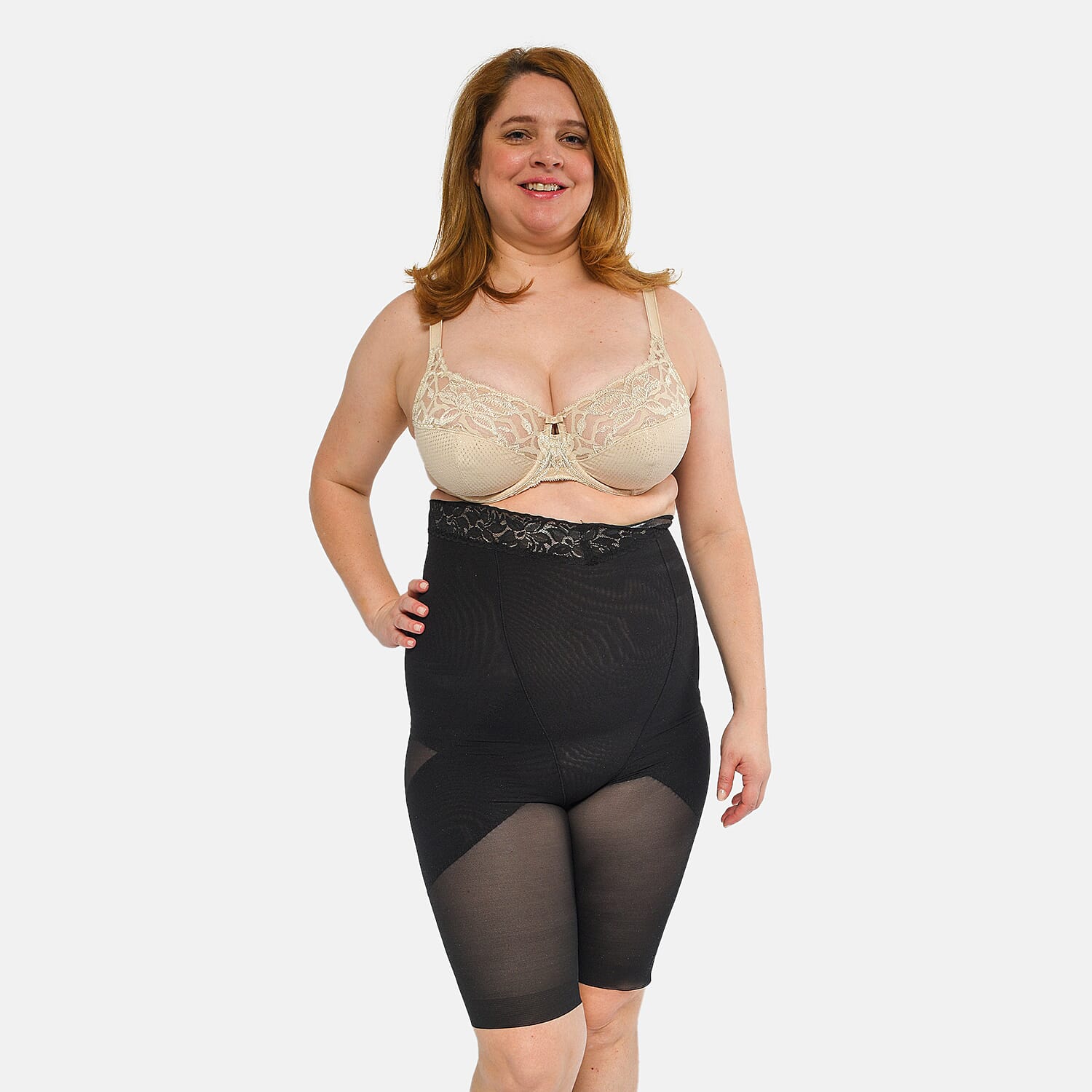 2 Piece Set - Slim N Lift Silhouette Shaper in Black and Nude Colour (Size XL, 14-16)
