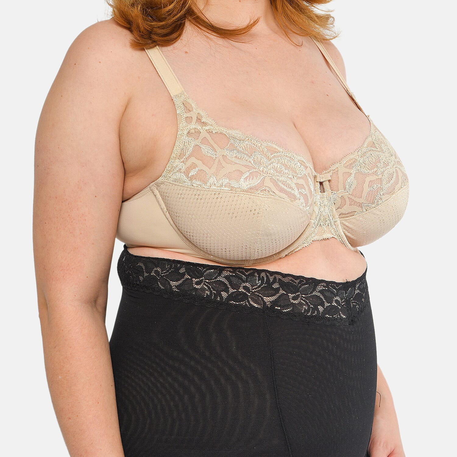 2 Piece Set - Slim N Lift Silhouette Shaper in Black and Nude Colour (Size XL, 14-16)