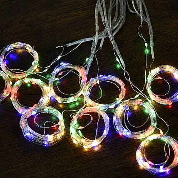8 Modes LED Curtain String Light with Remote Control with USB Power (Size:Length -280Cm)