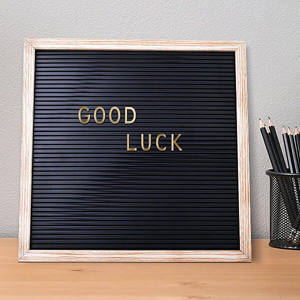 DIY Plastic Letter Board (Size-29X29Cm) - Gold