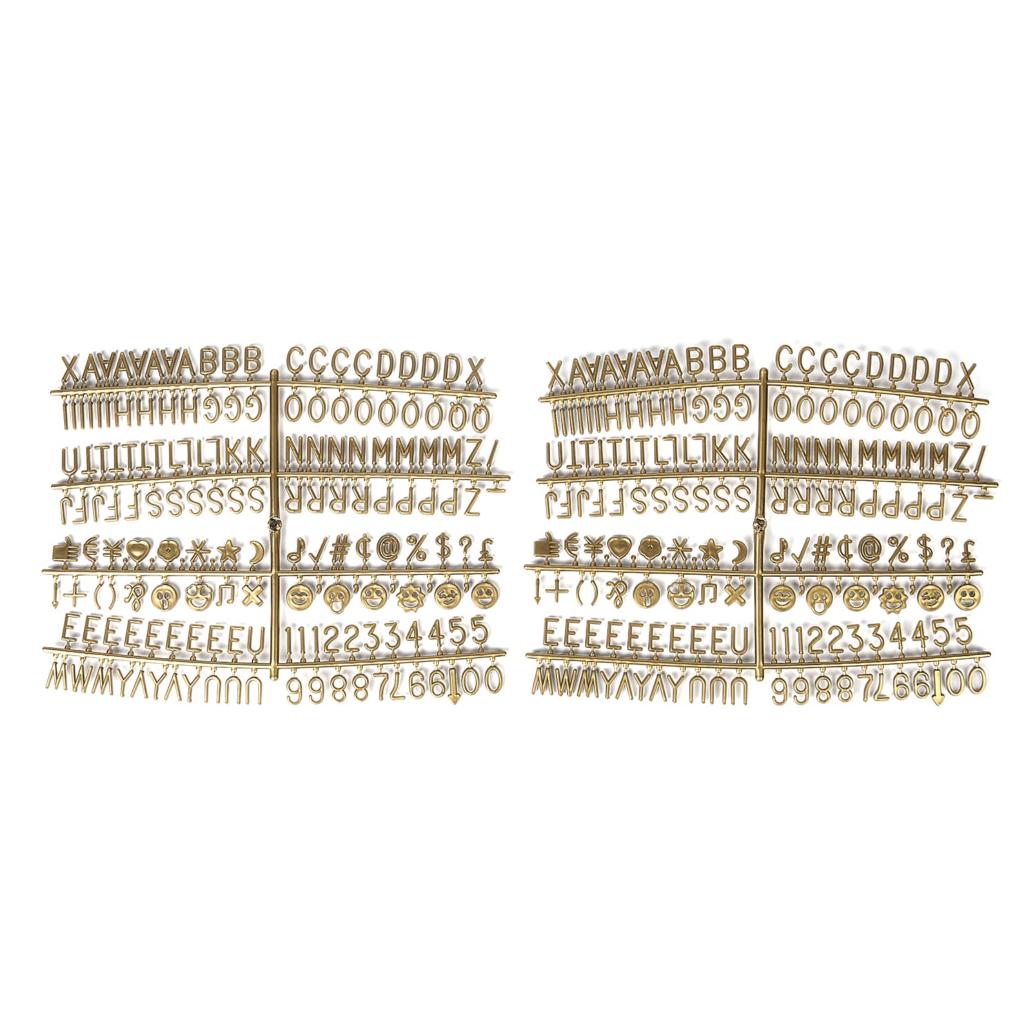 DIY Plastic Letter Board (Size-29X29Cm) - Gold