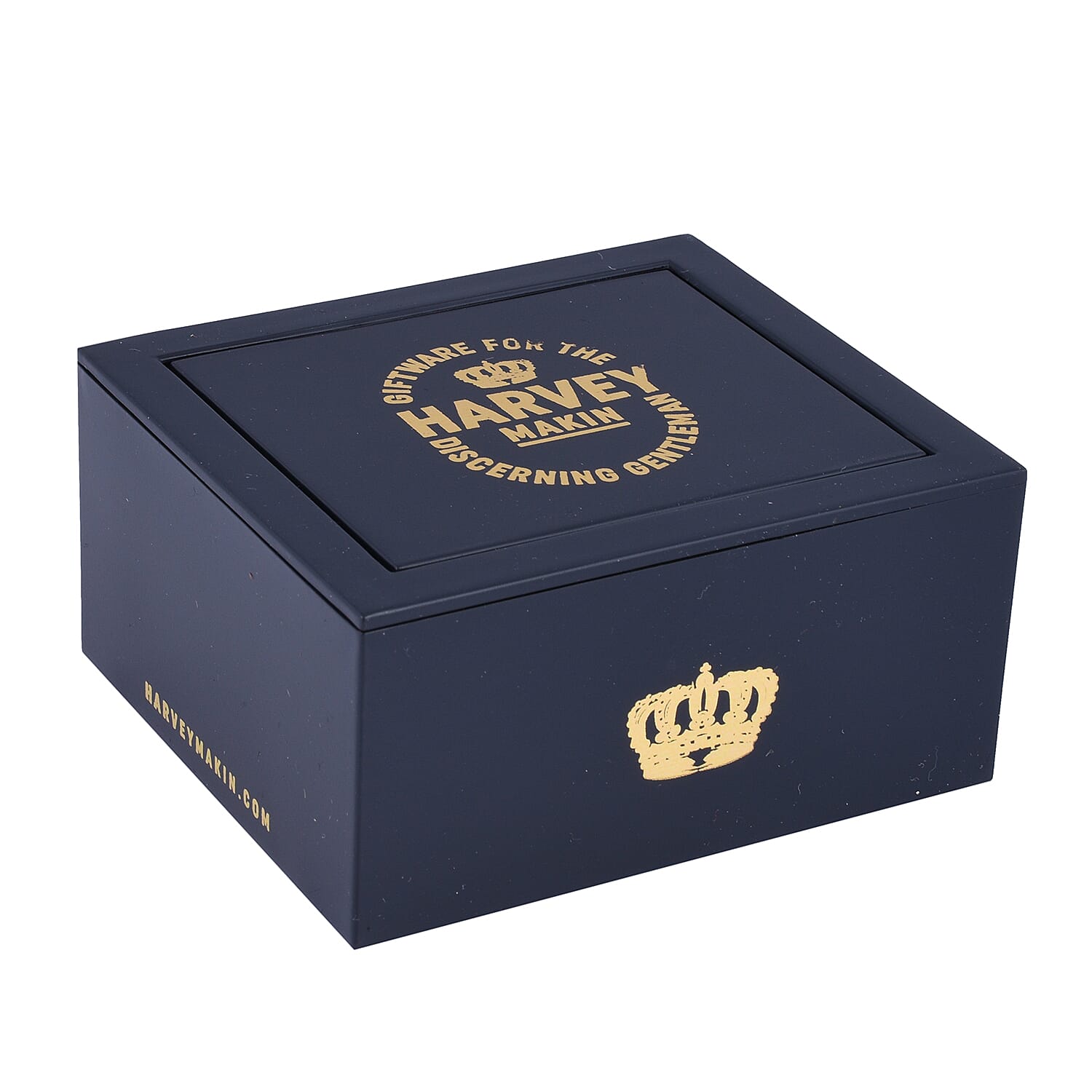 HARVEY MAKIN Pair of Rugby Ball Cufflinks in Gift Box - Silver