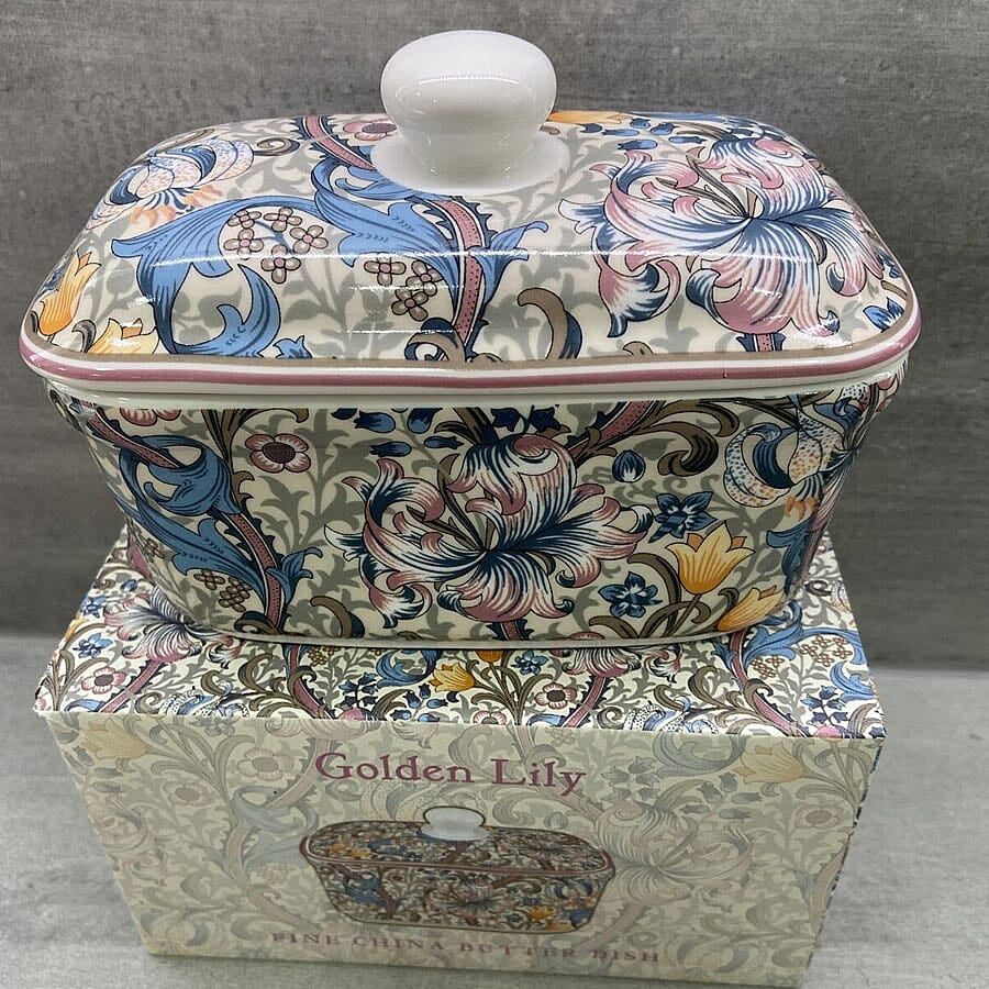 Lesser and Pavey - William Morris Golden Lily Butter Dish