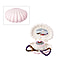 Seashell Music Mirror Jewellery Box with LED Light Size 15x13x7 Cm - Dark Pink