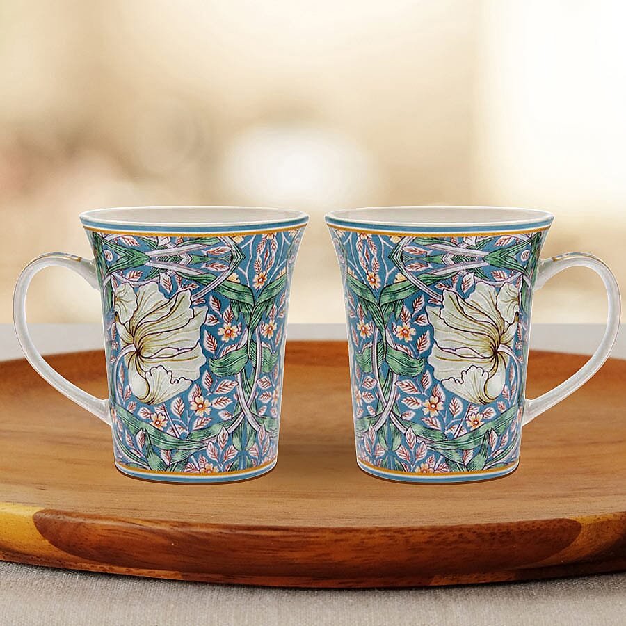 Lesser and Pavey - William Morris Pimpernel Mugs - Set of 2