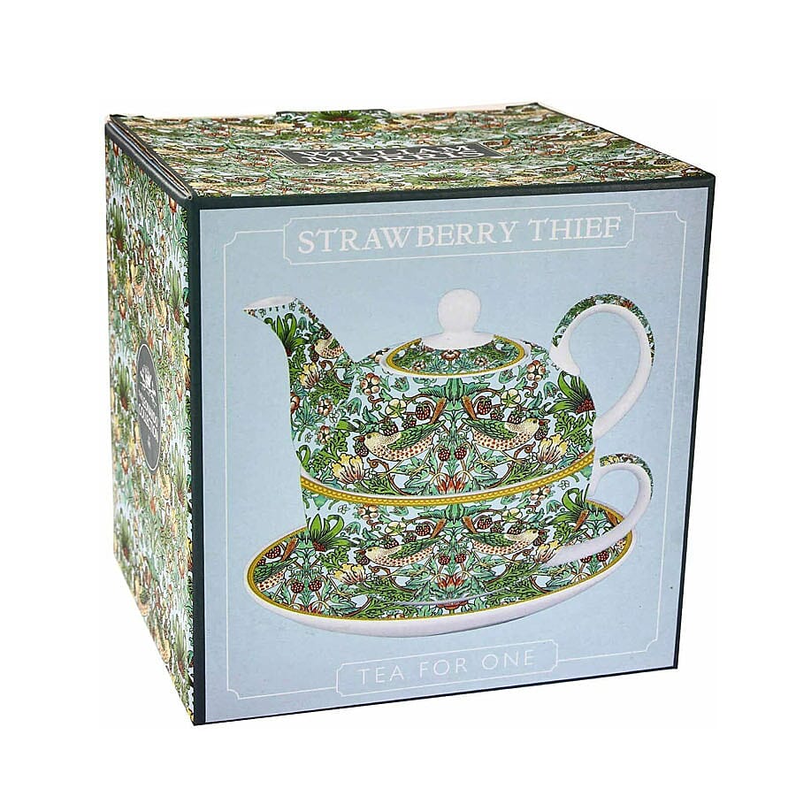 Lesser and Pavey - William Morris Strawberry Thief Teal Tea for One Set