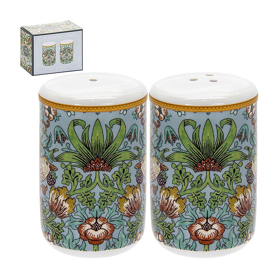 Lesser and Pavey - William Morris Strawberry Thief Teal Salt and Pepper