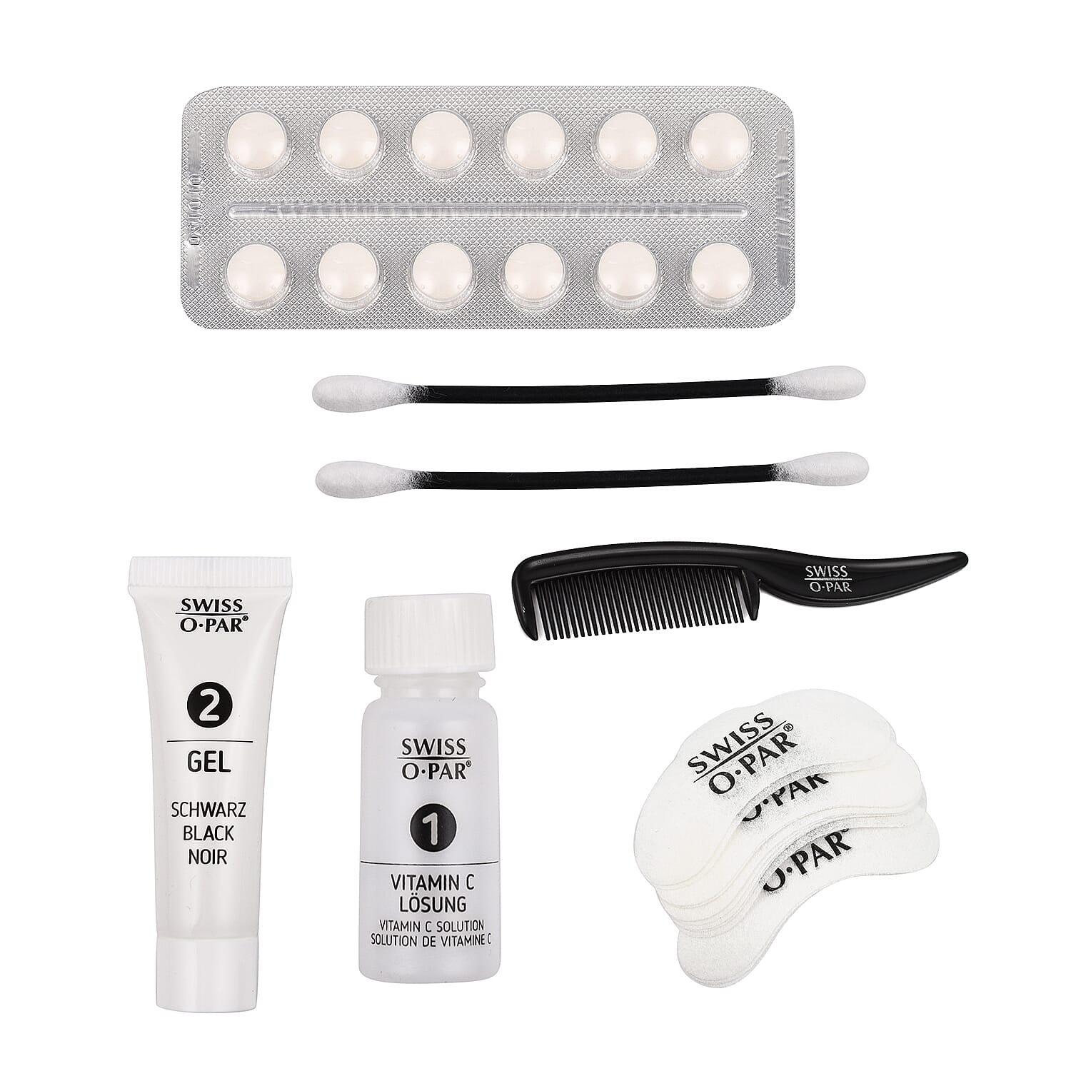 Swiss-O-Par- Eyelash & Eyebrow Dye Kit - Black