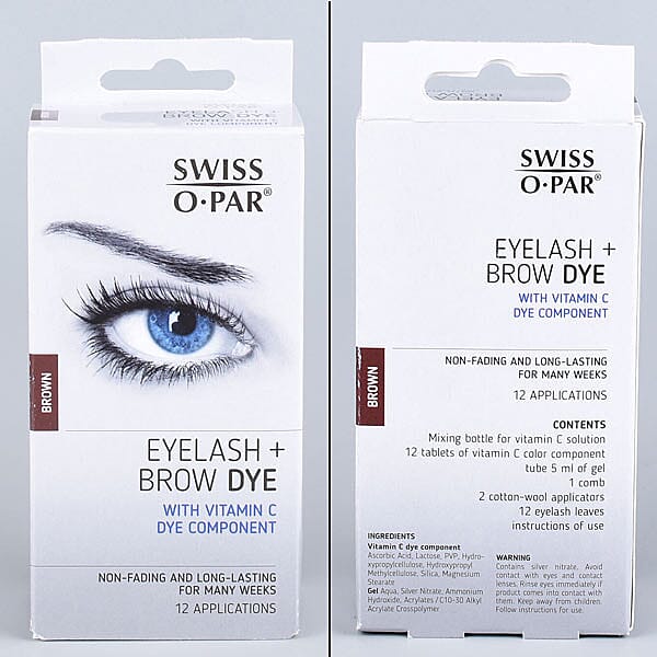 Swiss-O-Par: Eyelash & Eyebrow Dye Kit - Brown