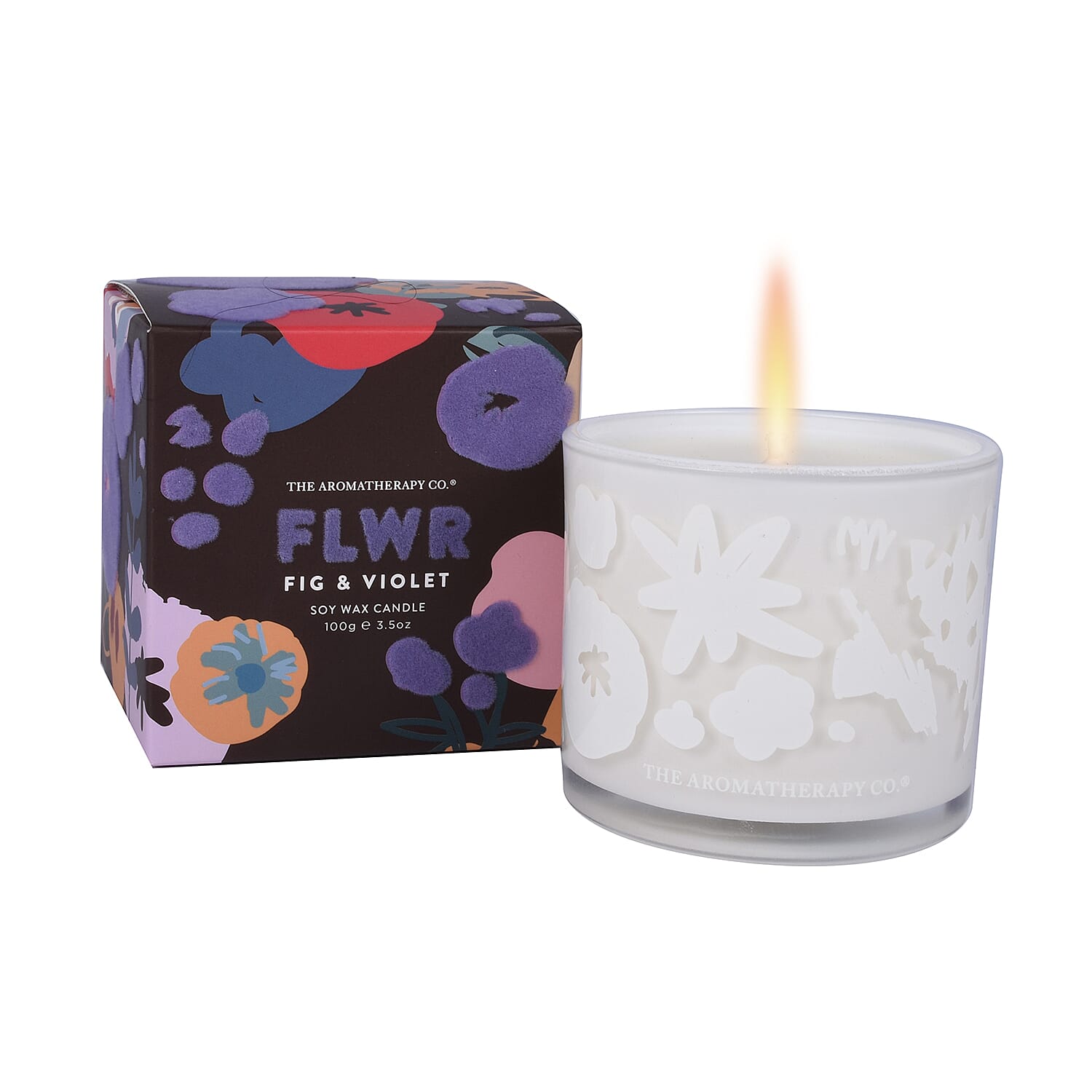 WIDDOP The Aromatherapy Co 100g FLWR Candle - Fig & Violet