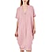 Nova of London Oversized V-Neck Back Slit Detail Midi Dress in Pink (Size S/M; 10-14)
