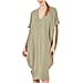 Nova of London Oversized V-Neck Back Slit Detail Midi Dress in Sage (Size S/M; 10-14)