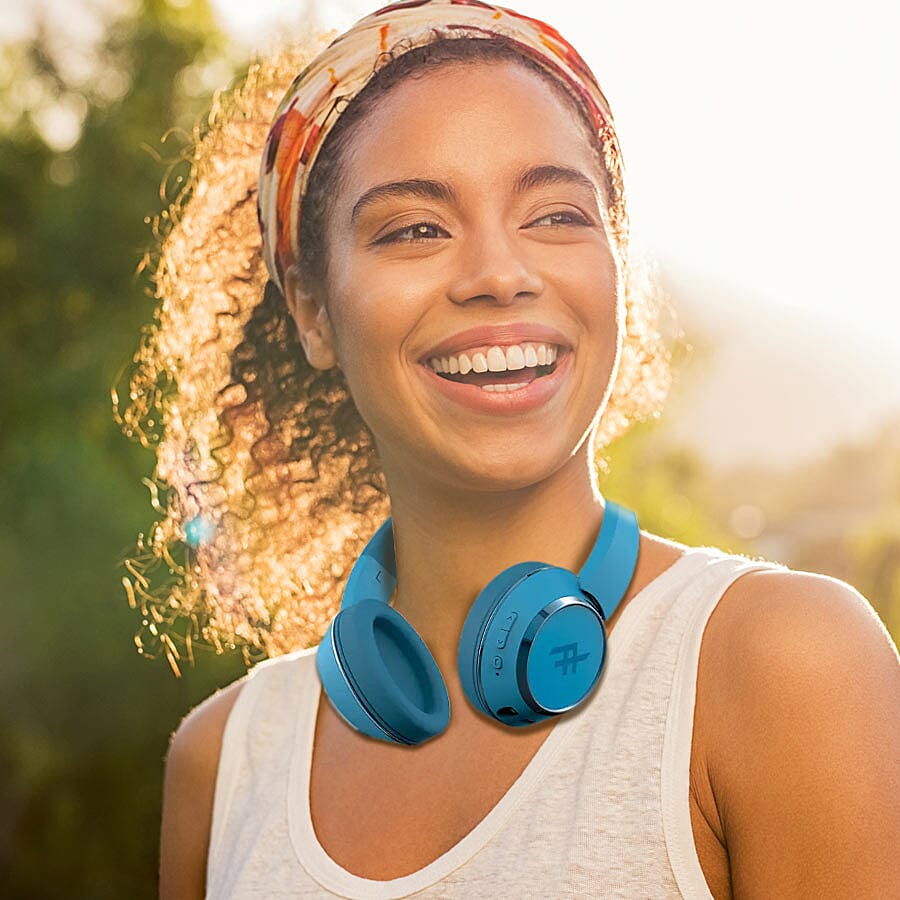 Coda Wireless Headphone With Mic - Blue