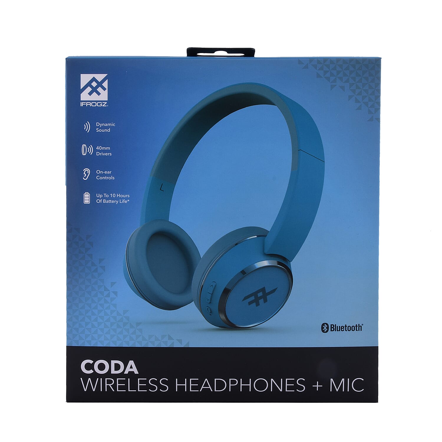 Coda Wireless Headphone With Mic - Blue