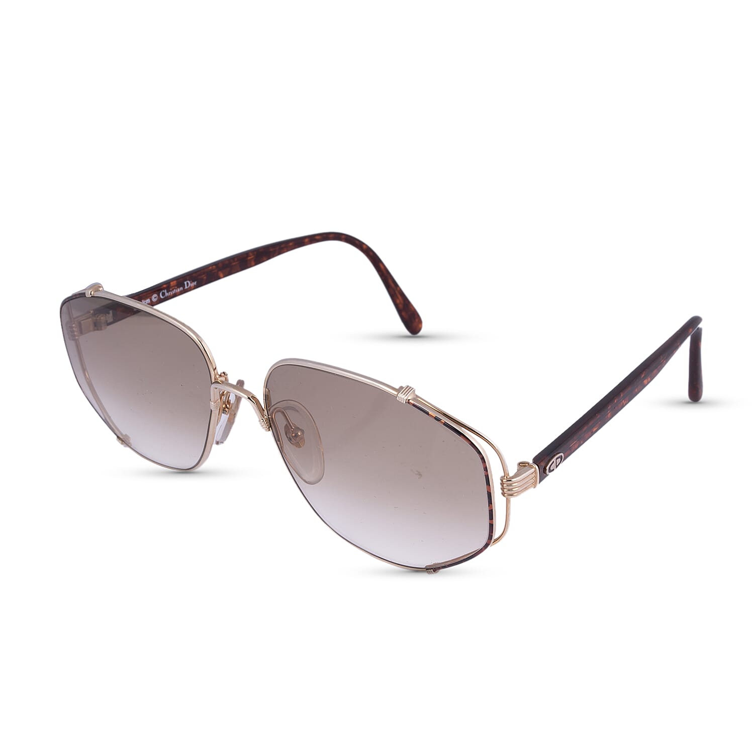 Christian Dior Vintage Sunglasses with Brown Gradient Lenses